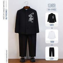 男童中山装民国五四青年装学生毕业班服六一活动朗诵演讲国风礼服