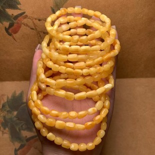 Natural beeswax Russian material with type bracelet chicken yellow wax rich full circle bracelet text play accessories wholesale