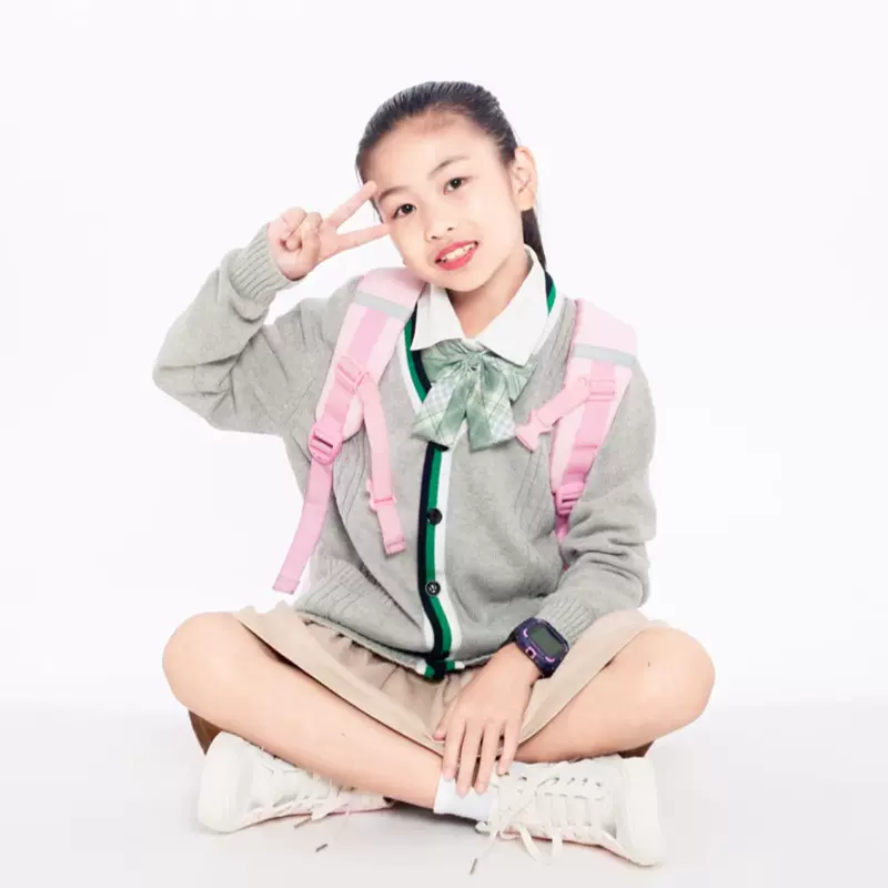 定制学院风校服班服毛衣男女童针织开衫V领假袋秋冬款幼儿园园服