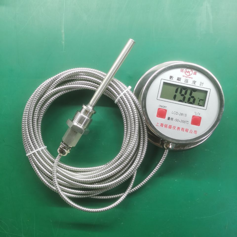 DTM-491型全不锈钢数显温度计304材质工业远传数显温度计温度表