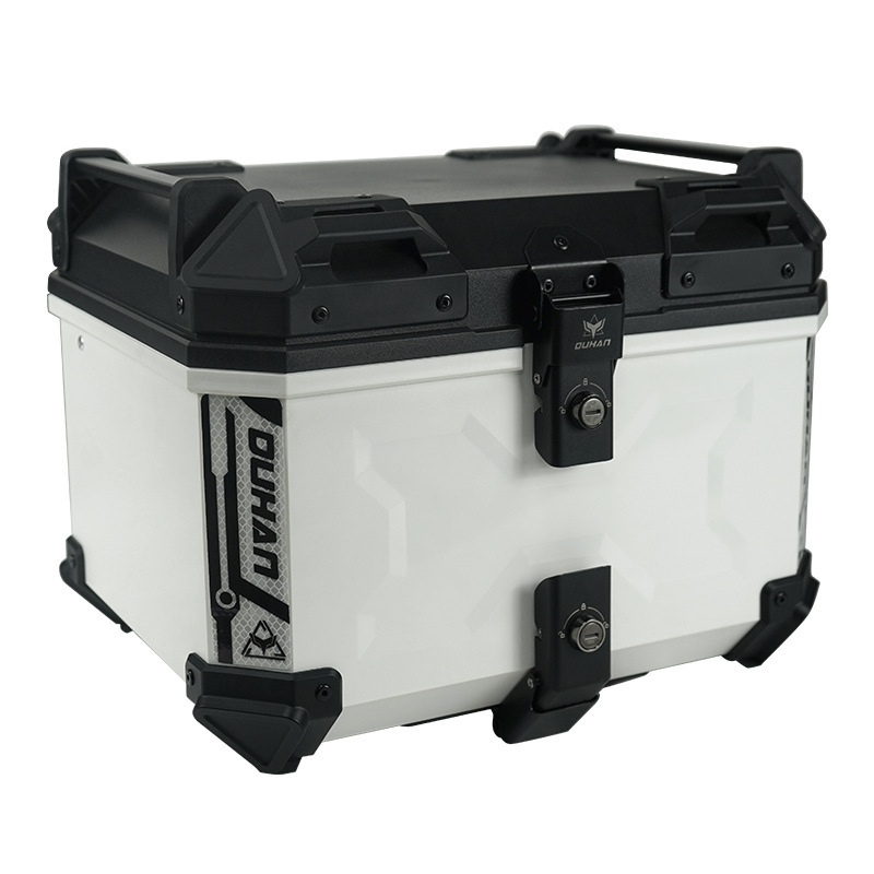 Factory Direct Sales Motorcycle Trunk Large Capacity New Plastic Abs Trunk Waterproof and Anti-Fall Trunk Storage Box