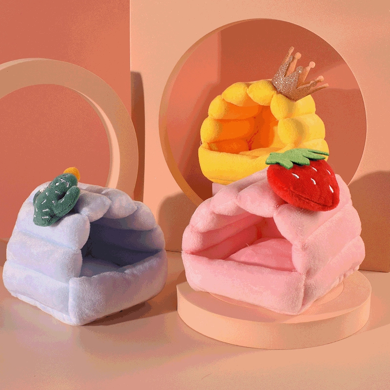 Фабрика Прямая партия гнездо хомяка на флисовой подкладке теплое хлопковое гнездо поставки хомяка медовая сумка Птичье гнездо белки гнездо попугая