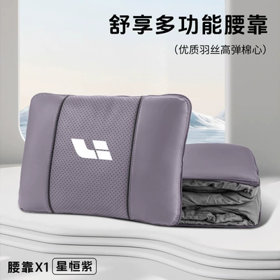 Headrest | for Ideal Car Lumbar - ideal-xingheng-purple-multifunctional-lumbar-pillow-quilt
