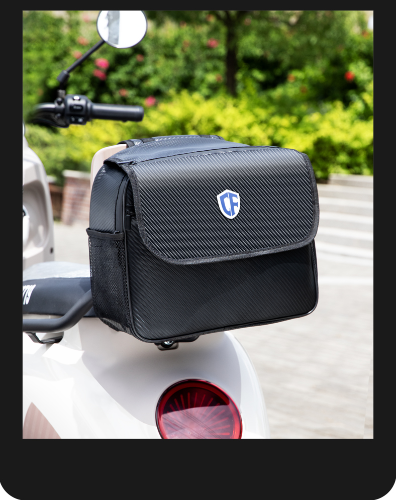 Electric Bicycle Rear Backpack Storage Bag Rear Tail Bag Rear Seat Bag Battery Car Raincoat Charger Storage Hanging Bag