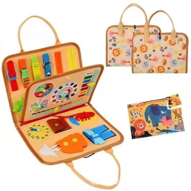 Nuevo cartón de estudio de fieltro transfronterizo de venta caliente para bebés bolsas escolares de fieltro ocupadas para niños