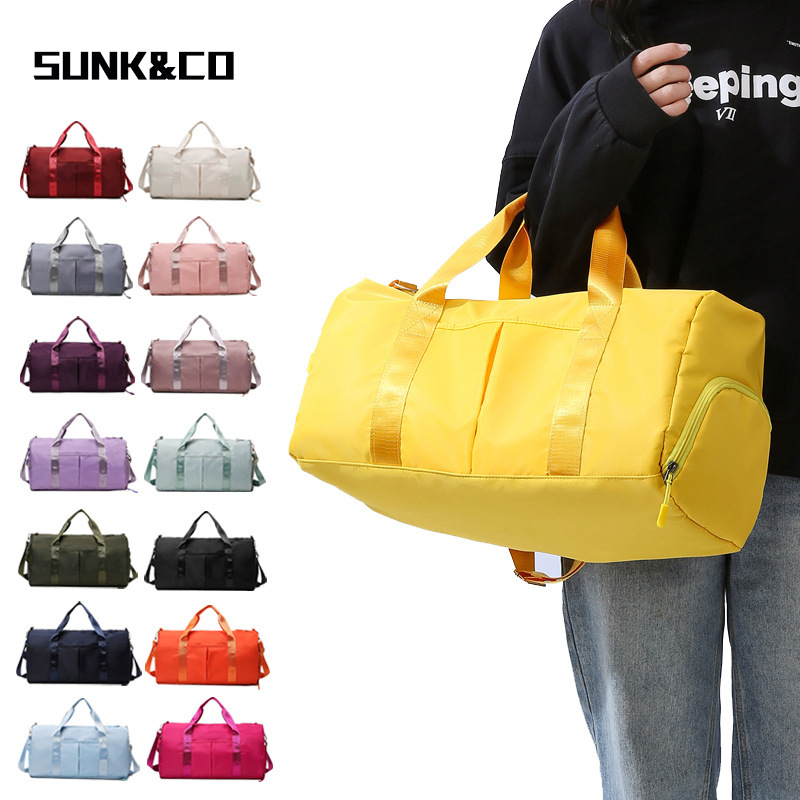 lulu same fitness bag women's portable shoulder bag sports large capacity travel bag wet and dry separation training bag yoga