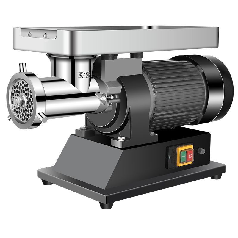 商用台式电动绞肉机大功率肉铺用全自动绞冻肉绞菜碎肉机灌肠