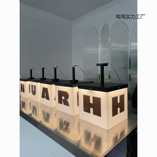 Internet Celebrity Acrylic Door Headlight Box Led Luminous Double-Sided Creative Outdoor Hanging Sign Billboard
