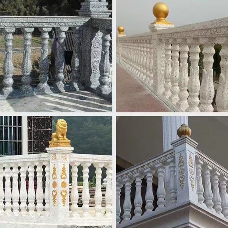 Molde de columna romana, cerca de barandilla de balcón, molde de barandilla de columna de jarrón de cemento colado en el lugar, modelo decorativo de columna romana