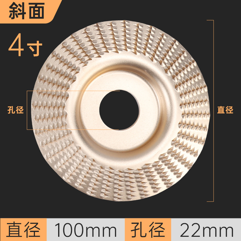 Galvanoplastia Placa de talla de madera amoladora angular disco de madera herramienta de pulido artefacto carpintería pulido placa Thorn