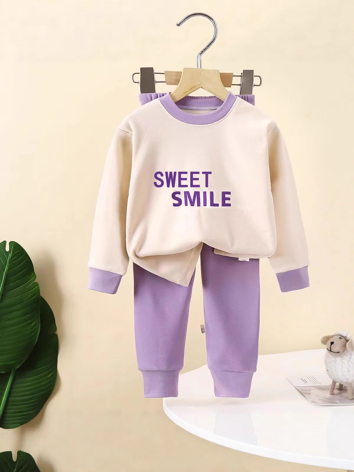 Nueva ropa para el hogar de los niños se puede usar ropa interior cálida de otoño y invierno para niños pantalones de otoño pijamas para niños y niñas