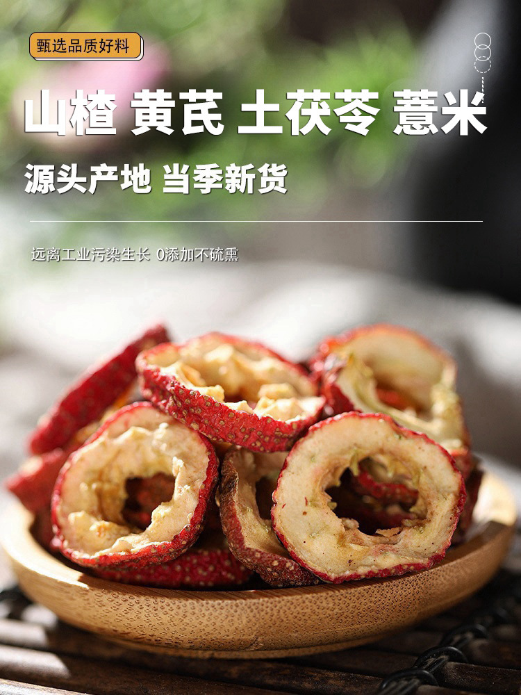 Hawthorn Astragalus Tea Shan Zhi Huang Qi Herbal Blend with Smilax and Coix 80g Daily Wellness Infusion overview