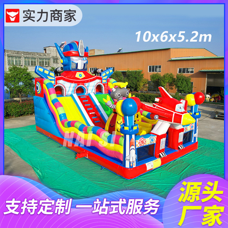 Trampolín grande al aire libre personalizado cama de salto castillo travieso puesto de castillo inflable para niños castillo inflable