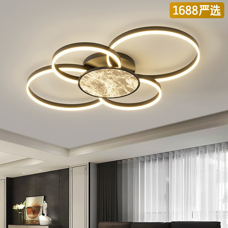 [Yan Xuan] Halo Ceiling Lamp Light Luxury High-level Sense Hall Main Lamp Italian Style Minimalist High-end Home Master Bedroom Lamp