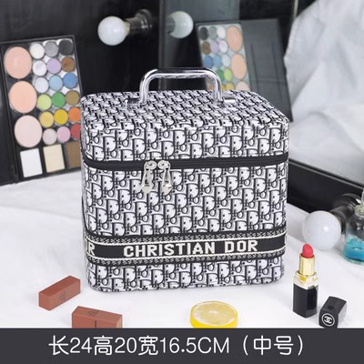 Bolsa de cosméticos de alta apariencia gran marca 2024 nuevo de alta calidad ins portátil de gran capacidad caja de almacenamiento de productos portátil