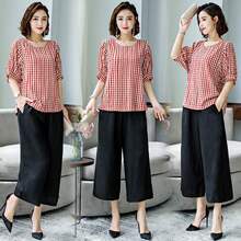 2025春秋新款夏装妈妈中年女装套装洋气时尚大码休闲两件套