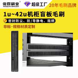 机房服务器机柜毛刷盲板 防静电密封防尘穿线机柜毛刷