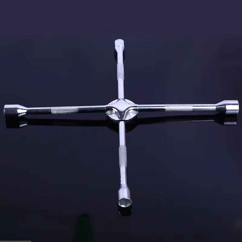 Los fabricantes suministran espejo Luofan cruz de acero de llave de enchufe llave de neumático de coche de ahorro de mano de obra Cruz llave de manga herramienta image 3