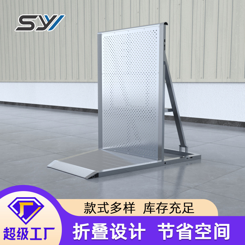 盛远洋 工厂直供 铝合金防暴栏 负22.5°拐角款 出口标准