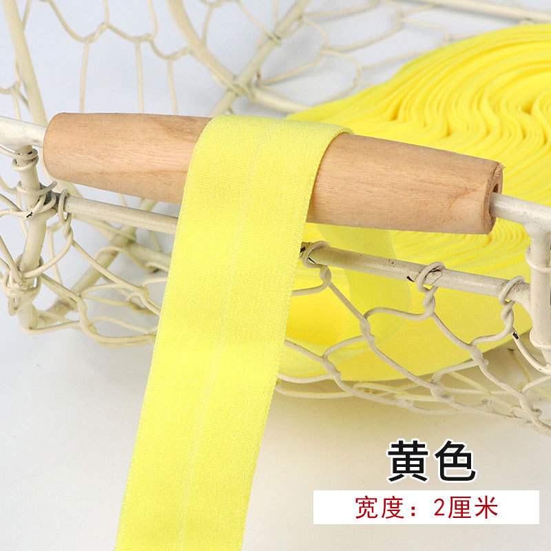 Tira de borde elástico de algodón accesorios de tela tira de borde de ropa de bebé cinta ropa interior banda elástica correa de tela plegable