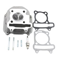 57.4mm 4冲程GY6气缸盖带垫片火花塞发动机垫片零件适配150cc ATV