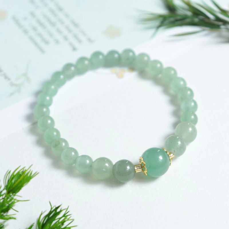 Dongling pulsera de jade de piedra esmeralda pulsera de jade multi-círculo un solo anillo pulsera de calabaza transmisión en vivo fuente de bienestar