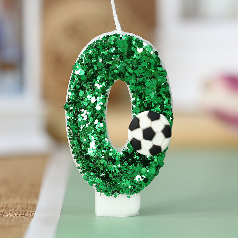 Amazon の人気サッカーシリーズデジタルキャンドル色変化クリエイティブ男の子の誕生日キャンドルケーキデコレーションドロップシッピング|undefined
