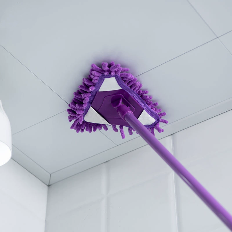 Yimijia ленивая треугольная Швабра для уборки Выдвижная очиститель стекол кухня ванная комната Гостиная очиститель пола
