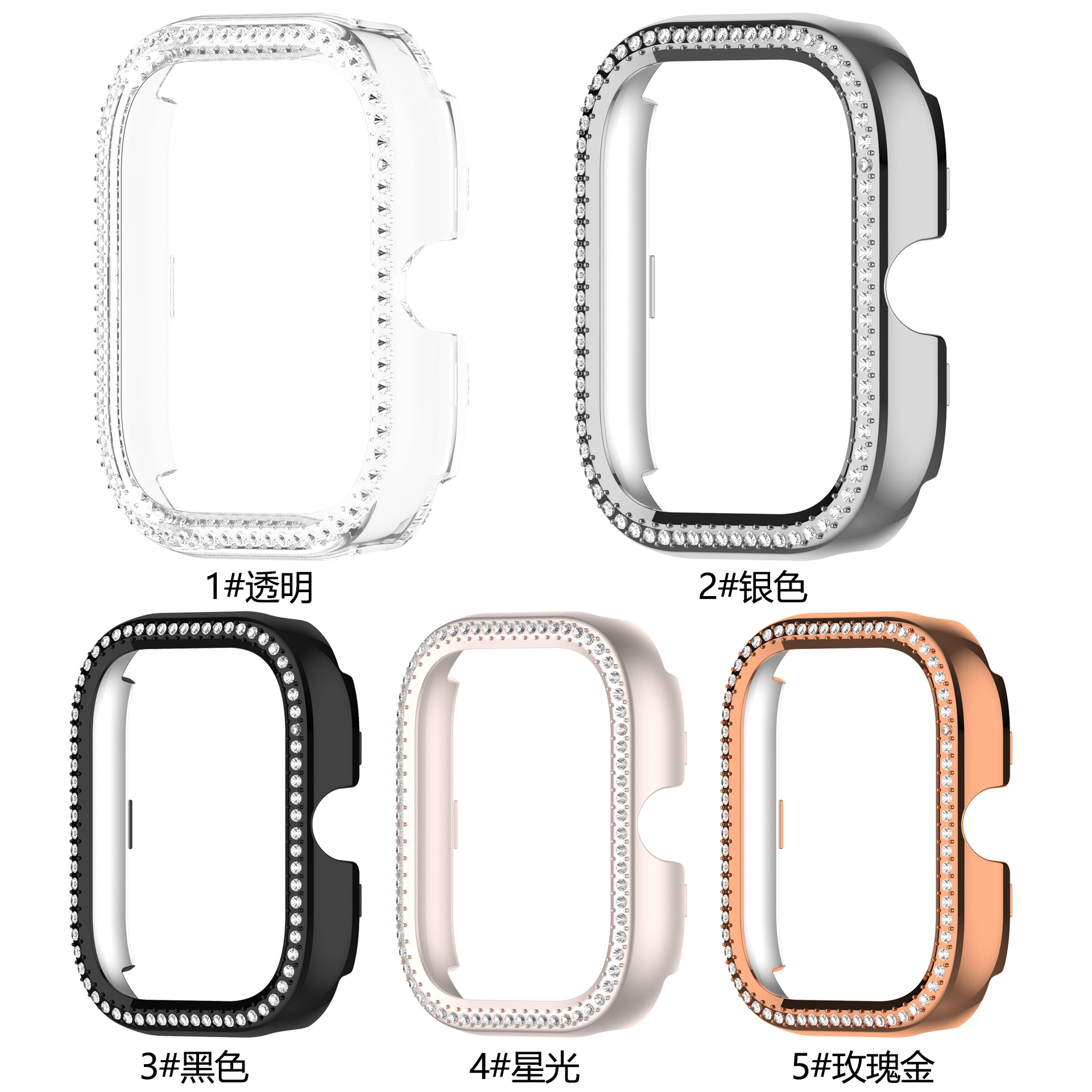 Redmi watch5 Watch case PC hollowed-out with diamonds Redmi Watch 4/5 transparent case details Picture