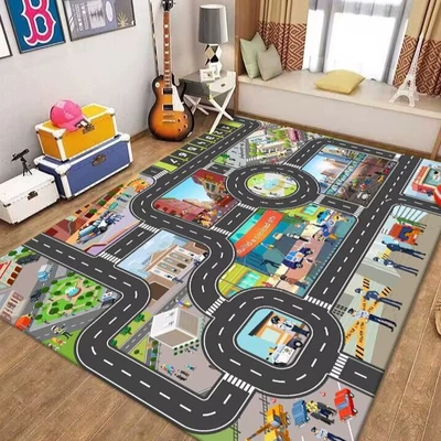 Avtomobil döşəmə paspasları, Room Floor Mat, Stain-Resistant, Easy to - parking-lot-mat-38-80120cm-crystal-velvet