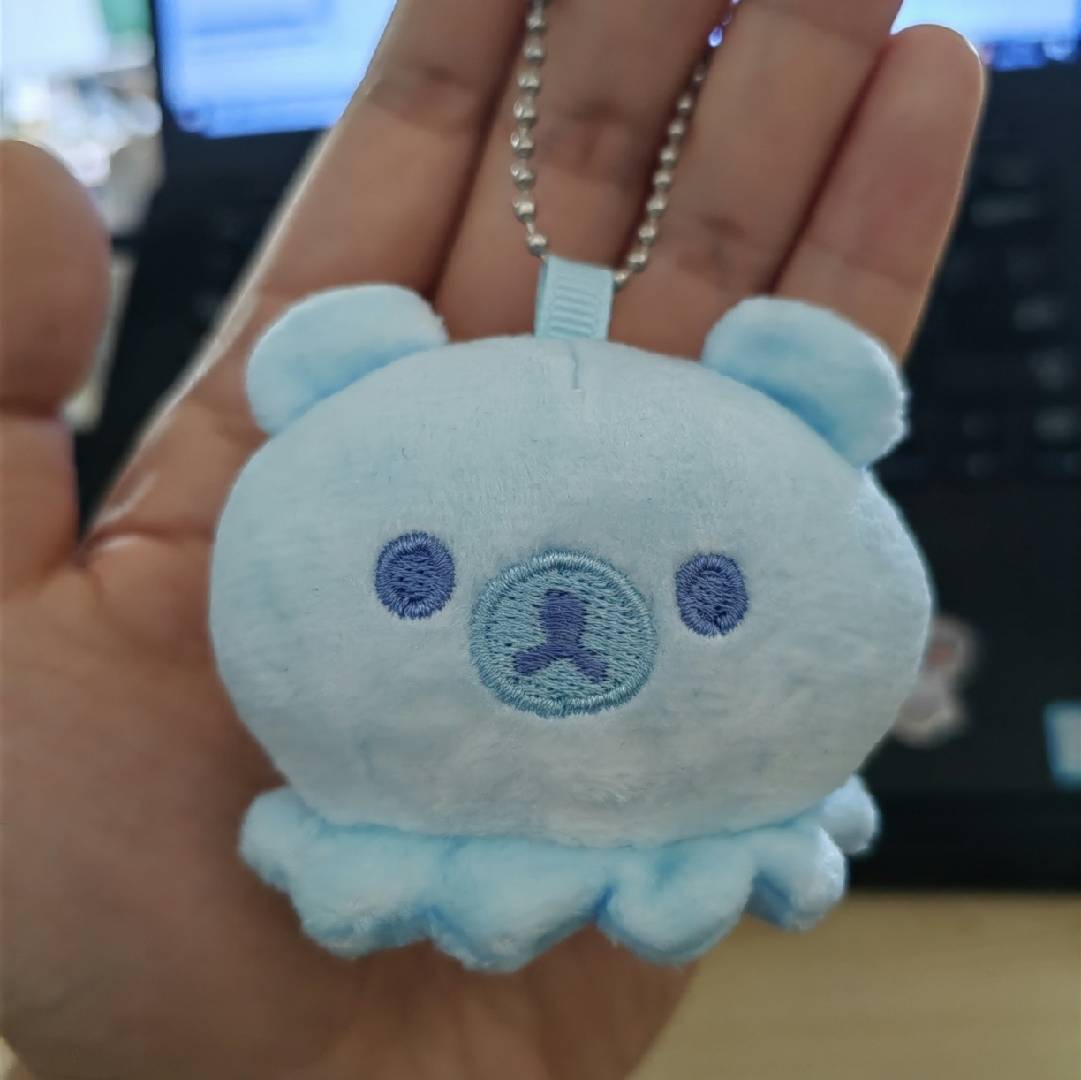 San-xリラックマ海洋シリーズ熊兄熊妹熊弟魔鬼魚 _ 熊公仔かばんストラップ