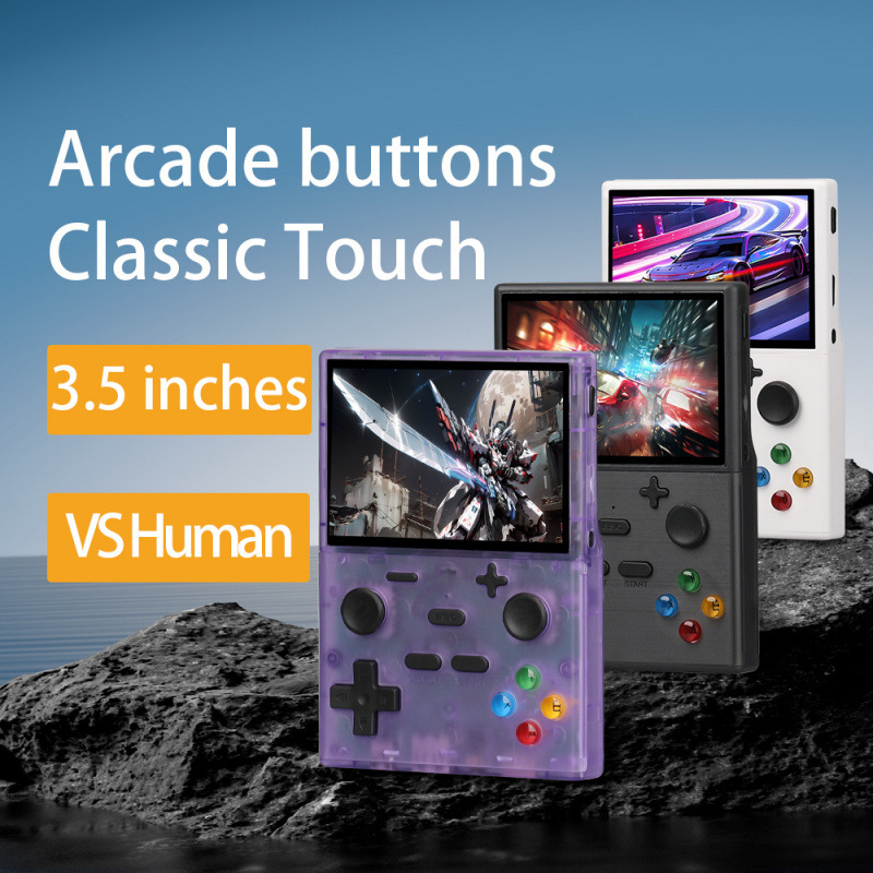 New Open Source Handheld Console 3.5inch Ips Hd Screen Two-Player Battle Handheld Console Nostalgic Handheld Game Console