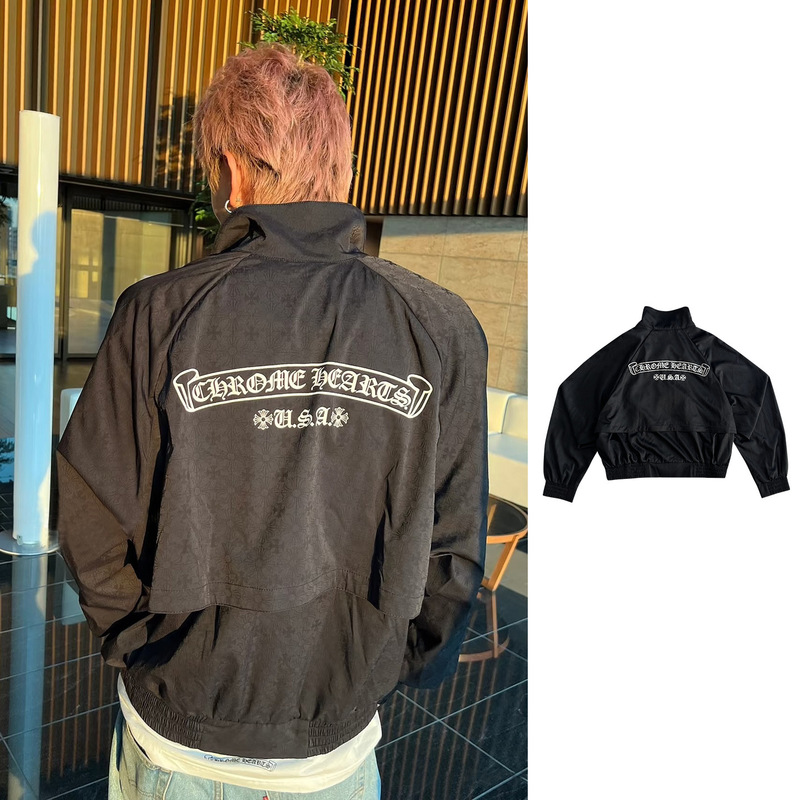 25Ss New Style Dark Pattern Cross Scroll Jacket for Women (Short) / Men (Regular), Can Be Used as a Windbreaker and Sun Protection 25Ss New Style Dark Pattern Cross Scroll Jacket for Women (Short) / Men (Regular), Can Be Used as a Windbreaker and Sun Protection