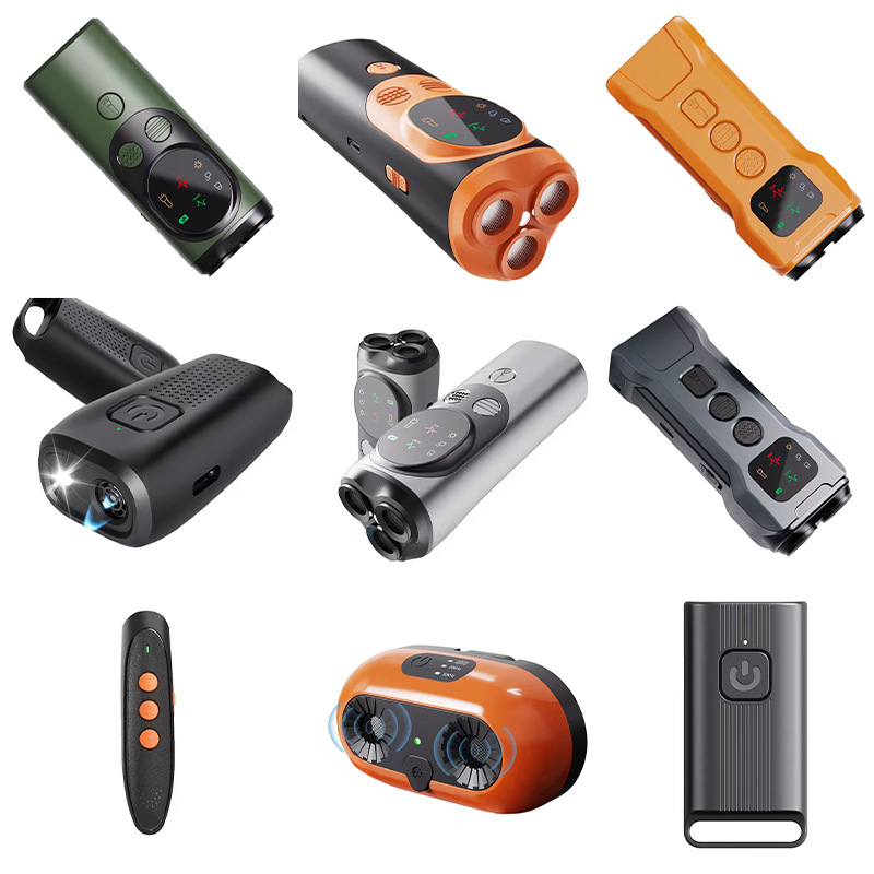 Transfronterizo mini ultrasonido conductor de perros P12 entrenador de perros portátil conductor de perros anti-perro ladrido dispositivo de ladrido de perros con luz image 1