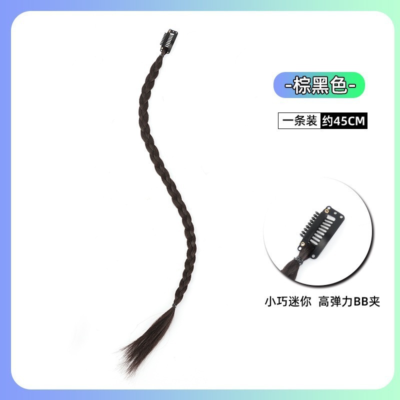 偽ポニーテール編み込みダブルポニーテールウィッグ編み込みボクシング編み込みダーティーブレードヘアアクセサリー編み込みウィッグ偽編み込みカラフルな編み込み|undefined