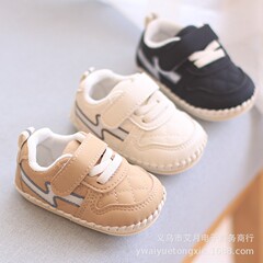 春と秋の新型男の子靴ベビー靴通気滑り止めソフト底歩前靴幼児女の子靴学歩靴