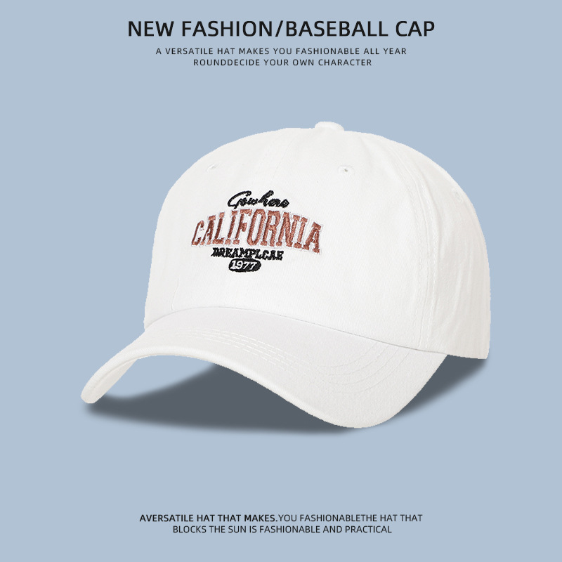 Sombrero de béisbol de algodón lavado transfronterizo retro bordado letras sombrero de sombrero nuevo lavado con agua hacer vieja sombrera de boca de pato de aire casual