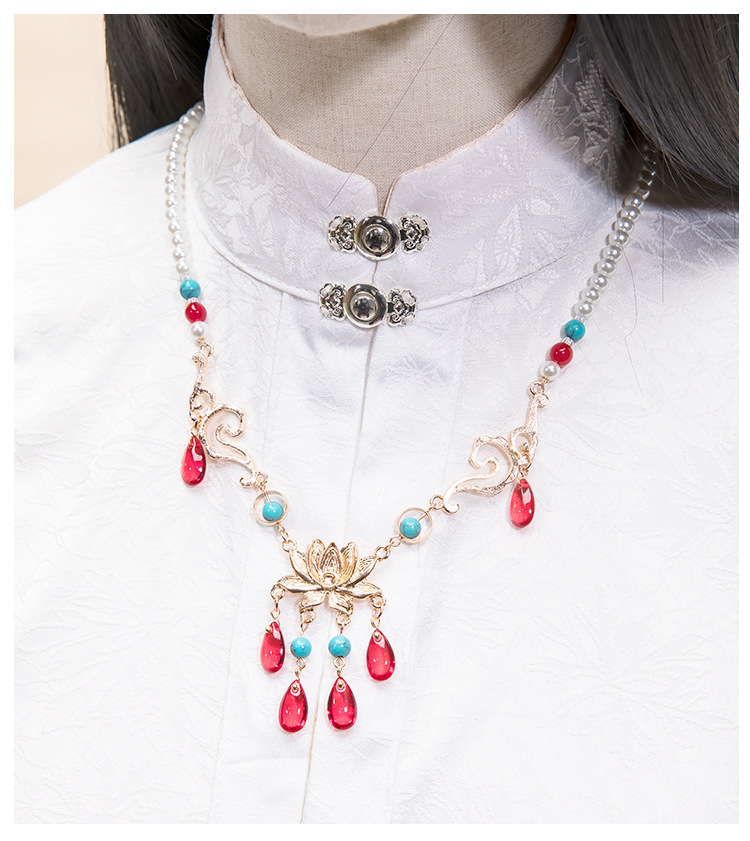 YL29080红色水滴莲花项链_08.jpg