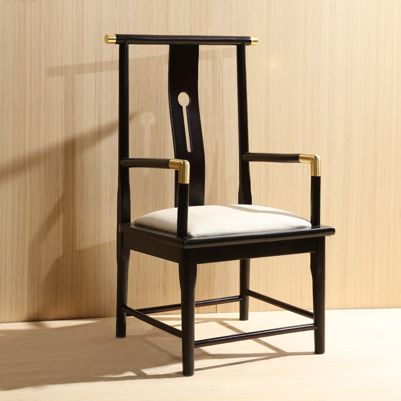 工厂直销新中式餐椅软包韩式酒店会所包厢宴会高中档扶手客房椅子