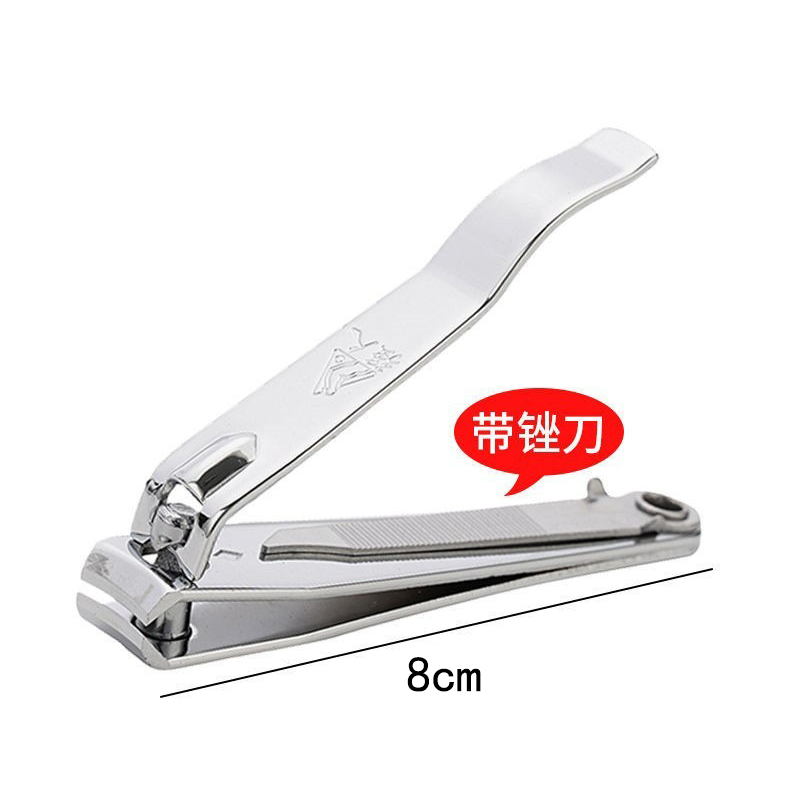 Un cuchillo de uñas para el hogar fuerte, una sola pinza de uñas grande portátil de manicure, conjunto de tijeras de uñas inclinadas