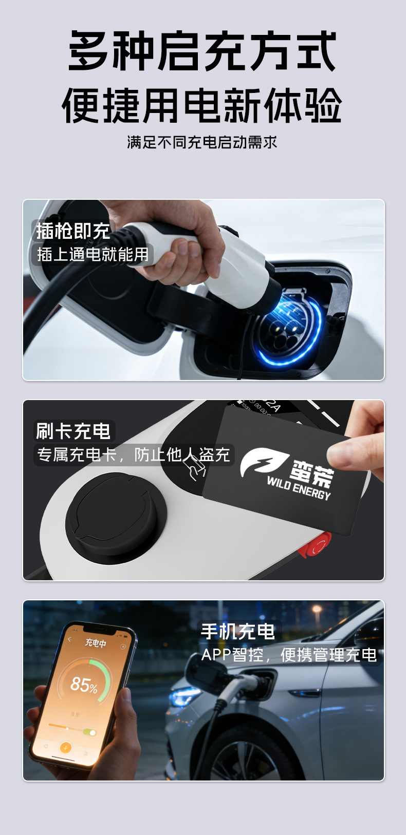 European Standard Charging Station 7Kw Ac Fast Charging Station with Screen Display and Card Swiping Function for New Energy Vehicles Type2 Universal Charging Station
