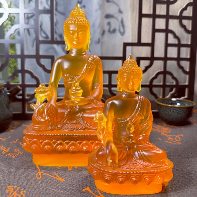 Car ornaments pharmacist Buddha statue Bao'an car decorations interior car resin ornaments wholesale factory direct sales