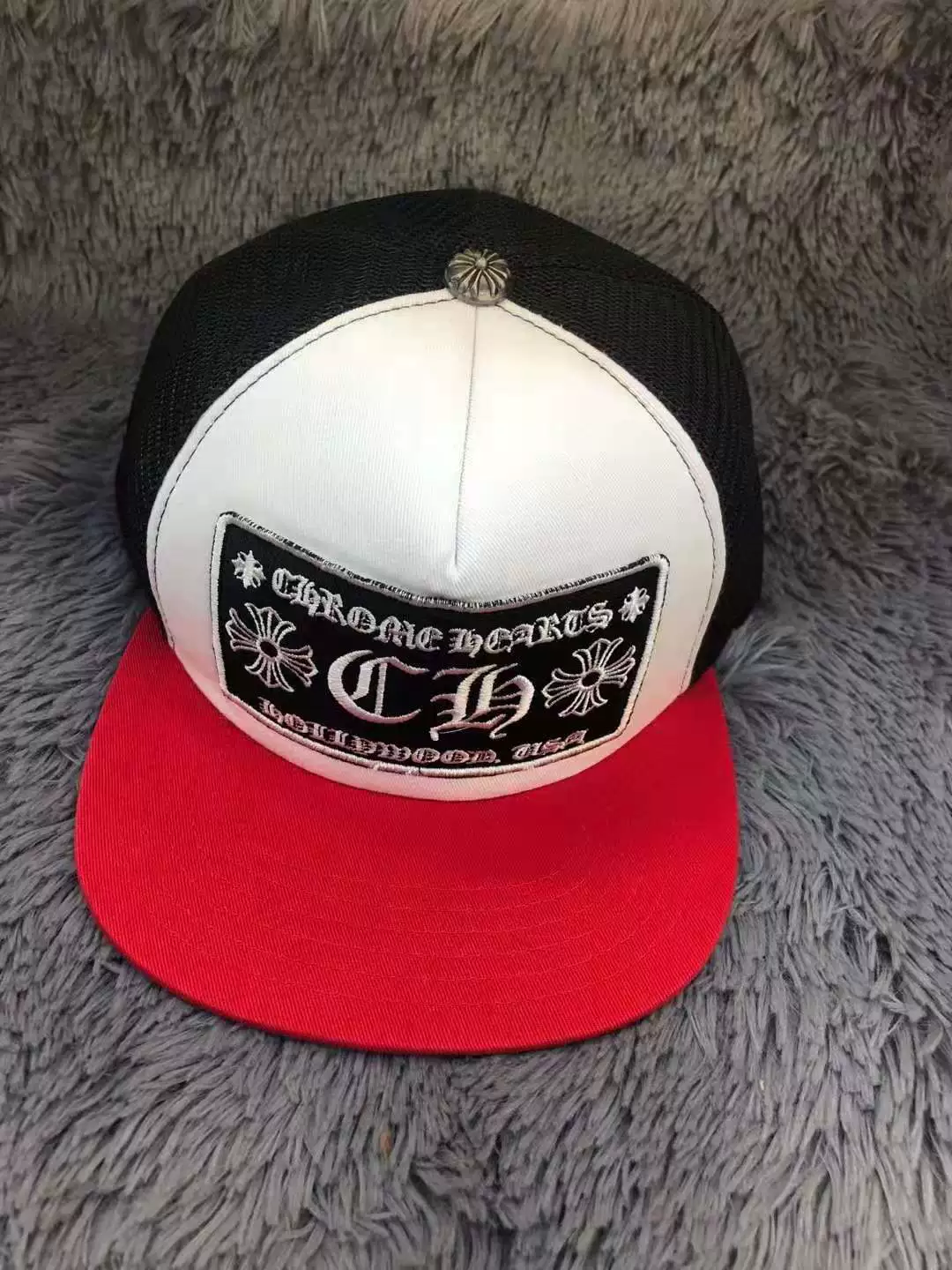 24SSChrome Hearts шляпа санскрит вышивка цветной блок кепка пара модель кросс-бордер единый размер хлопок Гуанчжоу