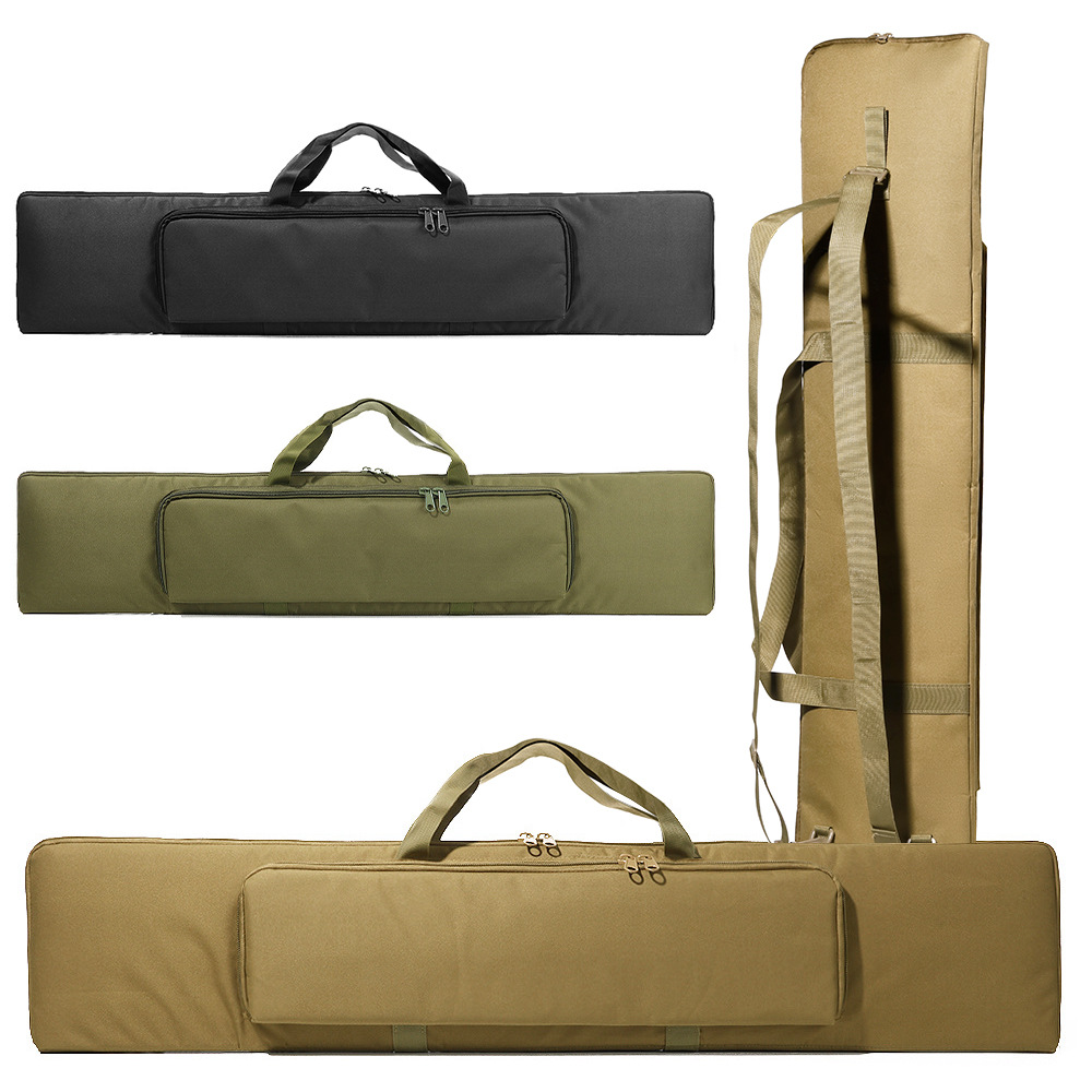 Cross-Border In-Stock Toy Gun Cs Gun Bag Waterproof Storage Ak Tactical Bag Double Shoulder Portable Outdoor Fishing Gear Fishing Bag
