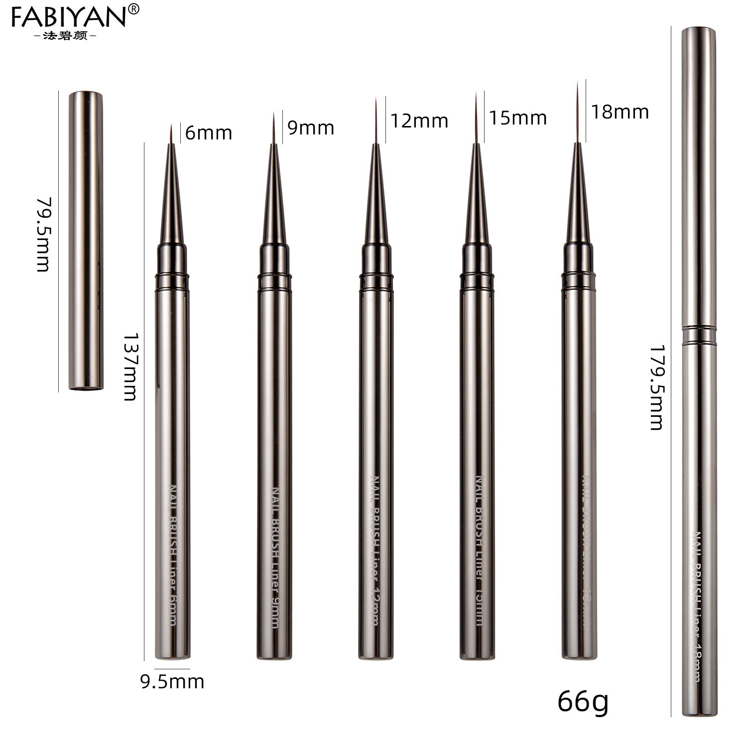 12 piezas varilla de metal cepillo de uñas traje fino pelo dibujo pluma tubo de cobre fototerapia pintura pluma línea dibujo flor herramienta