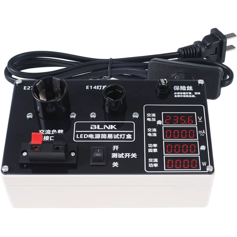 Мощность испытательной лампы скамейке тестер мощности тестовой прибор тестовой лампы коробка с переключателем тестовой лампы параметры линии