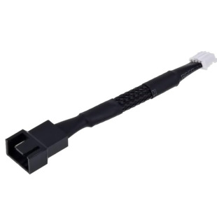 Graphics card PWM fan adapter cable small 4Pin to universal 3Pin 4Pin black braided mesh fan cable