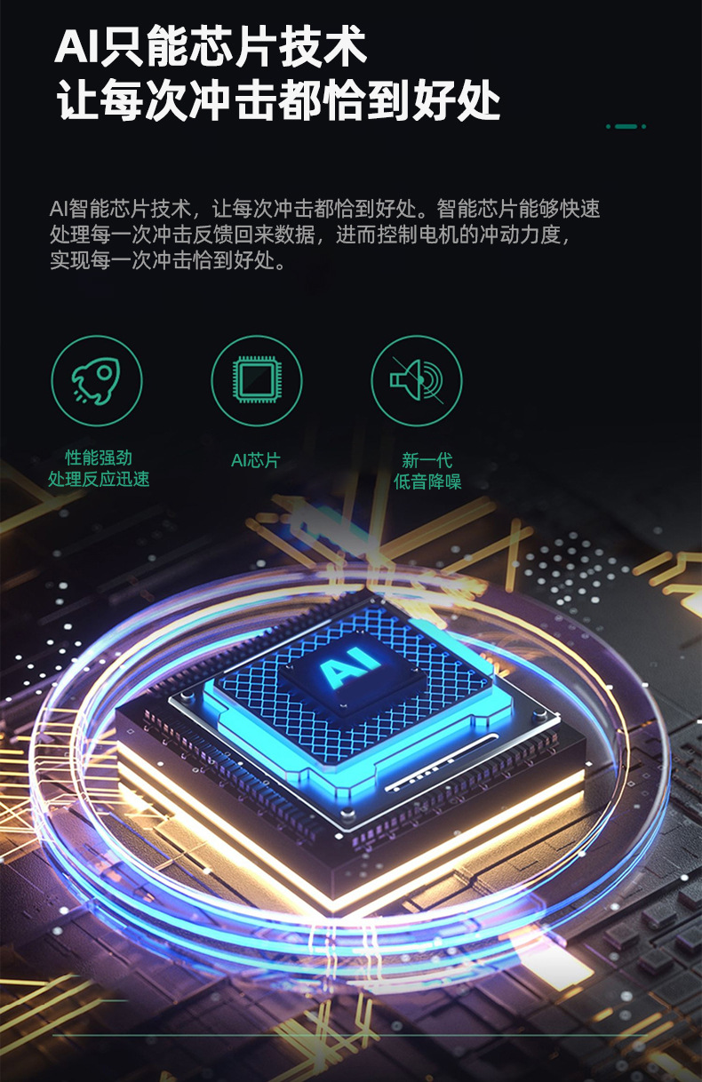 工厂跨境专供健身按摩枪肌肉震动放松器电动便携智能冲击筋膜枪