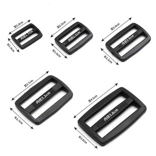 Hot sale in stock Japanese buckle three-gear buckle luggage accessories plastic buckle black color POM material backpack adjustment buckle
