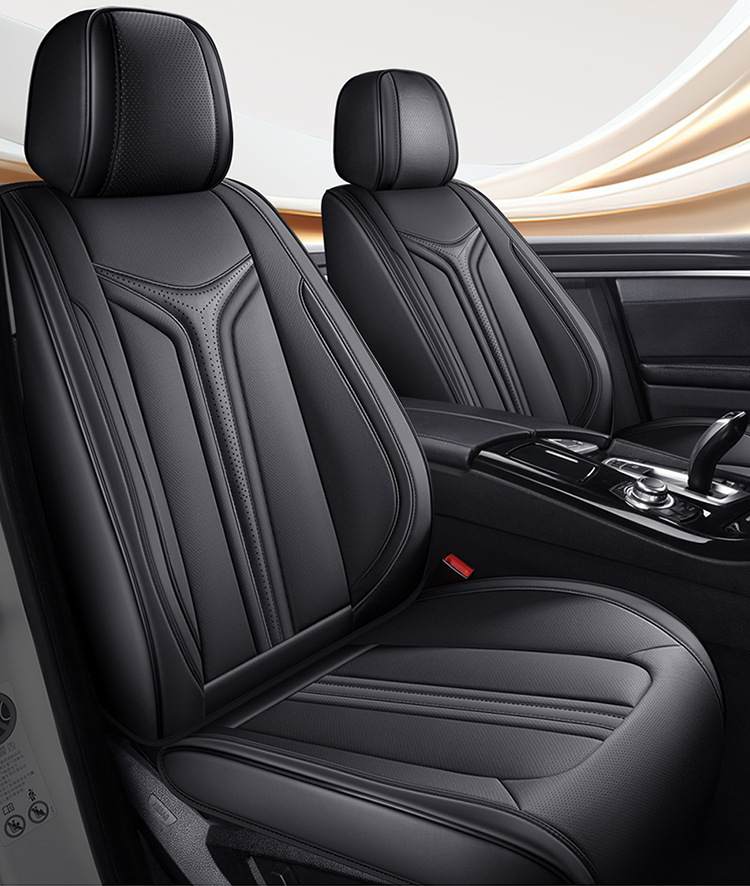 Car Seat Cushion Five-Seater Four-Season Cushion All-Inclusive Universal Seat Cover Seat Cushion Nappa Leather Amazon European and American Cross-Border Breathable